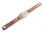 Leather Bracelet with Antique Accent