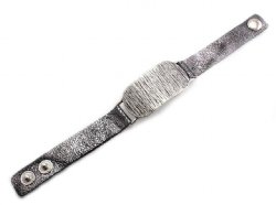 Leather Bracelet with Antique Accent
