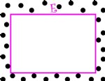 Polka Dot Border Notecard