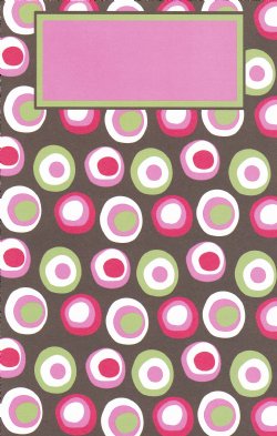 Brown and pink polka dot invitation
