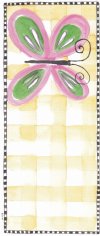 Butterfly print invitation