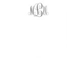 Monogram Flat Notecard