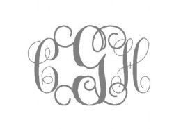 Monogram Foldover Notecard