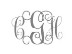 Monogram Foldover Notecard