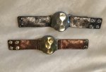 Leather Bracelet with Round Accent