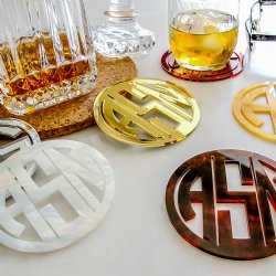 Gatsby Monogram Coaster- Set of 4