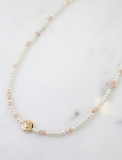 Bead and Pearl Smiley necklace
