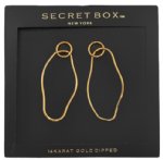 Metal warped oval dangles
