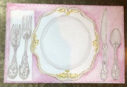 Dinner set invitation