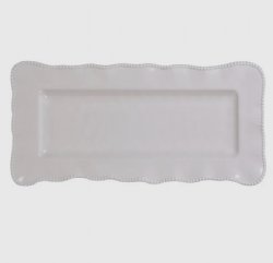 Cream Melamine Rectangular Platter