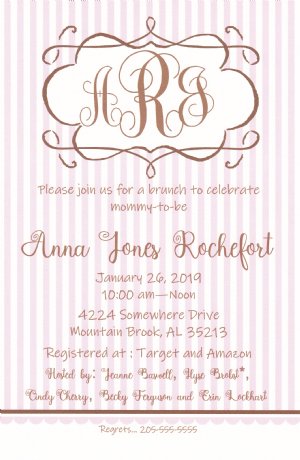 Vintage Girl invitation