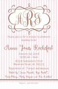 Vintage Girl invitation