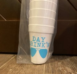 Game Day Styrofoam Cups