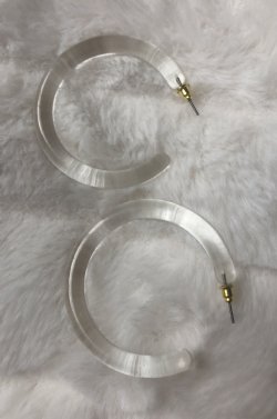 Small clear acrylic hoop