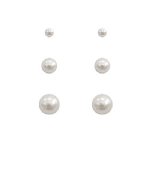 3-Piece Pearl Earri...