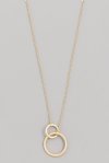 Circle link pendant necklace