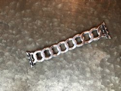 Chain link apple watch band