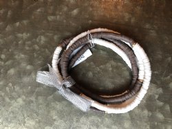 Disc bead bracelets
