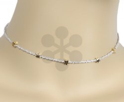 Multiple star charm choker