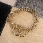 Heart Carabiner lock bracelet