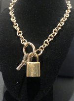 Louis Vuitton Re-purposed Lock Necklace