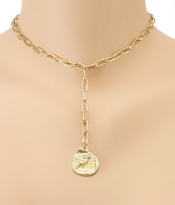 coin pendant choker