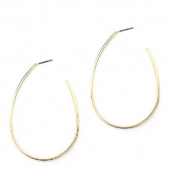 Oval Hoop Earrings 