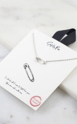 Delicate Safety Pin necklace