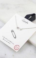 Delicate Safety Pin necklace