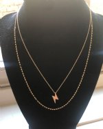 Double layer lightning necklace