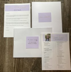 Sorority Resume Package