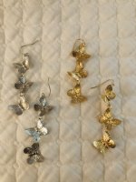 Butterfly dangle earring
