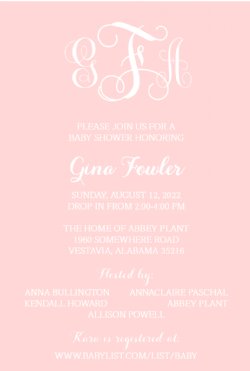 Monogram Invitation