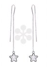 Crystal star dangle earrings