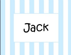 Striped Notecard