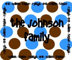 polka dot text border