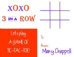 Tic Tac Toe Valentine