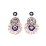 Beaded Fringe Earrings