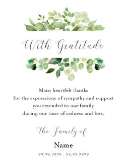 With Gratitude